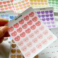 Image 2 of Tiny heart blob stickers