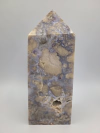 Image 4 of 3.7lb Blue Flower Agate Crystal 8" Tower