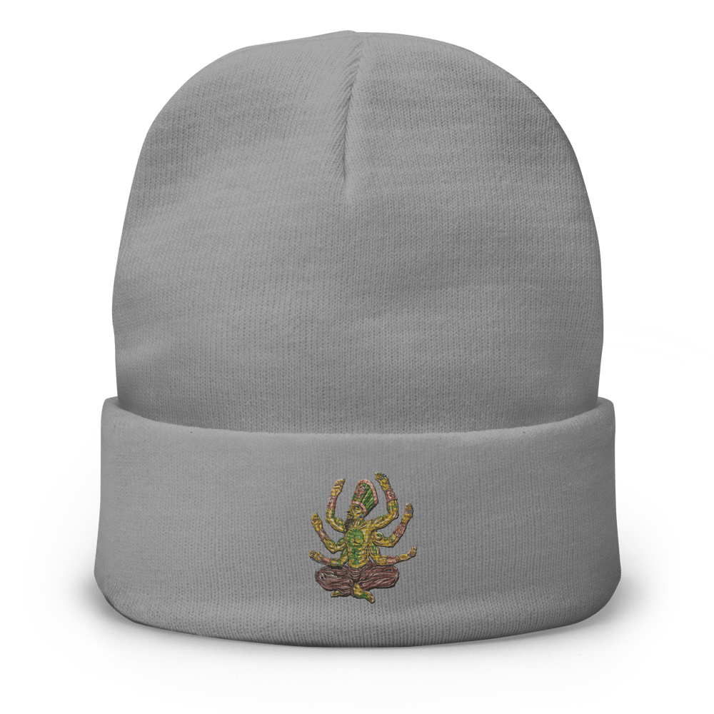 "BaBa NtchR" Embroidered Beanie [ART ILLUSTRATED BY GREGORY HAWKINS]