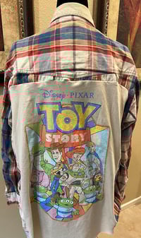 Vintage Cream/Blue/Red Denim Shirt Toy Story