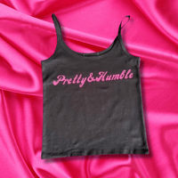 Pretty & Humble Crop tee black