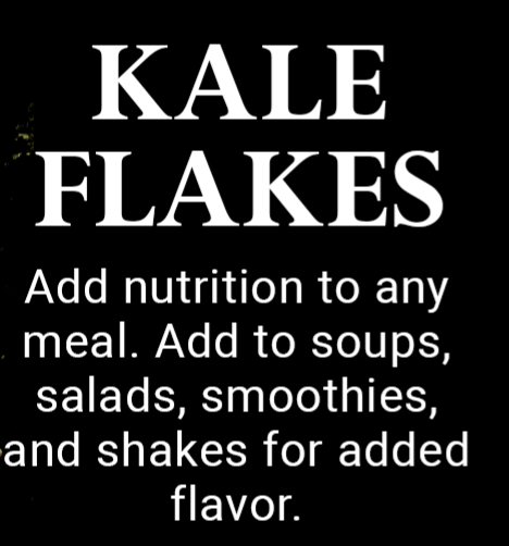 FOR KALE'S SAKE! Kale Vegetable Powder/Flakes. Detoxer-Antiviral-Alzheimer's-Bones-Anorexia-B6-Iron