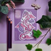 Cute Dragon - A6 vinyl sticker