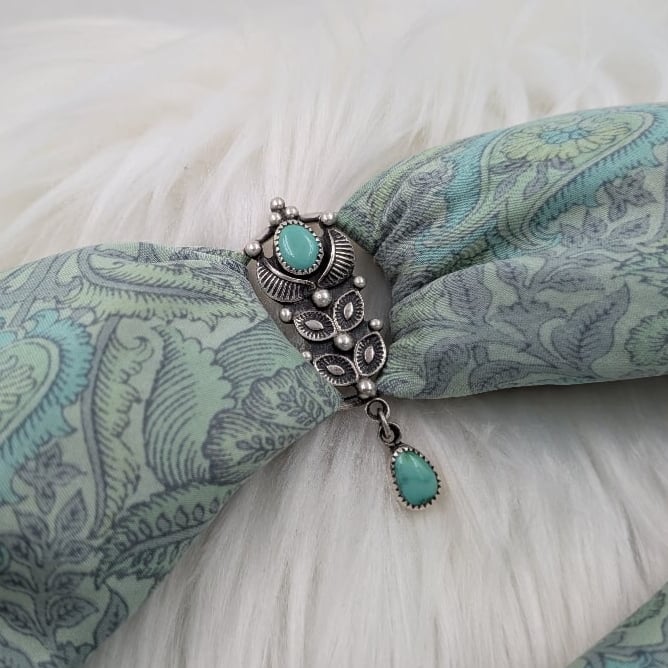 Image of Scarf Accessory Emerald Valley Turquoise