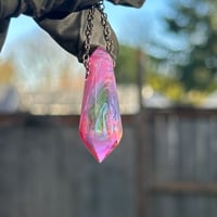 Image 4 of Crystal Pendant 3 - UV Psychedelic Pink