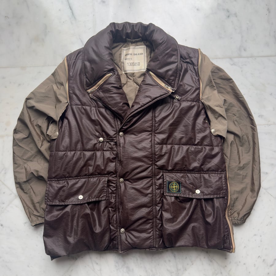 Image of AW 1989 Stone Island Rip Stop jacket / vest, size XL