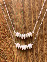 Image 2 of Sterling Saucer & Coin Pearl Necklace