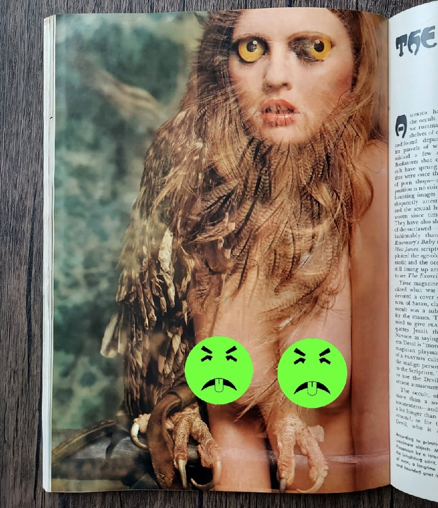 Playboy Magazine 1974 - Occult Pictorial