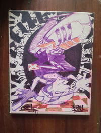 Image 2 of Headspin - canvas 2017 . With @raw_inc 50 cm X 70cm