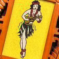 Image 4 of Sailor Jerry hula babe embroidery