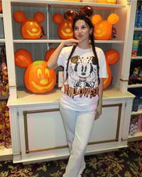 Image 1 of Adult Minnie  Halloween Big Face Tee 