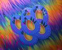 Image 3 of Tropical Mango Sticker With Hand-Drawn Pattern 🥭🌿