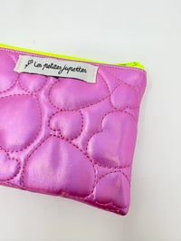 Image 4 of Porte-monnaie LA DISCRÈTE Matelassé rose brillant