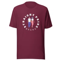 Image 2 of Straight Pride Brand Cartoon (Unisex) T-Shirt (Melanated)