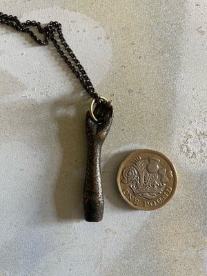 Image of Vintage bronze arm / hand necklace 