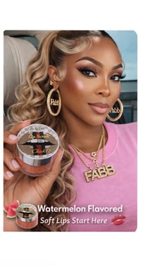 Image 2 of Fabb Watermelon Lip Scrub duo. Arrives w/ free lip gloss!