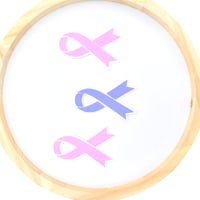 Image 1 of Cancer Awareness Topper - Lei Base Die Cut-1363