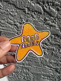 Image 1 of good noodle holographic sticker| waterproof laptop water bottle Stanley