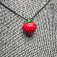 Image 1 of Fruit and Veggie Pendant 19 Strawberry