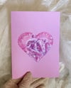 ‘Raccoon Valentine’ Embellished Greeting Card