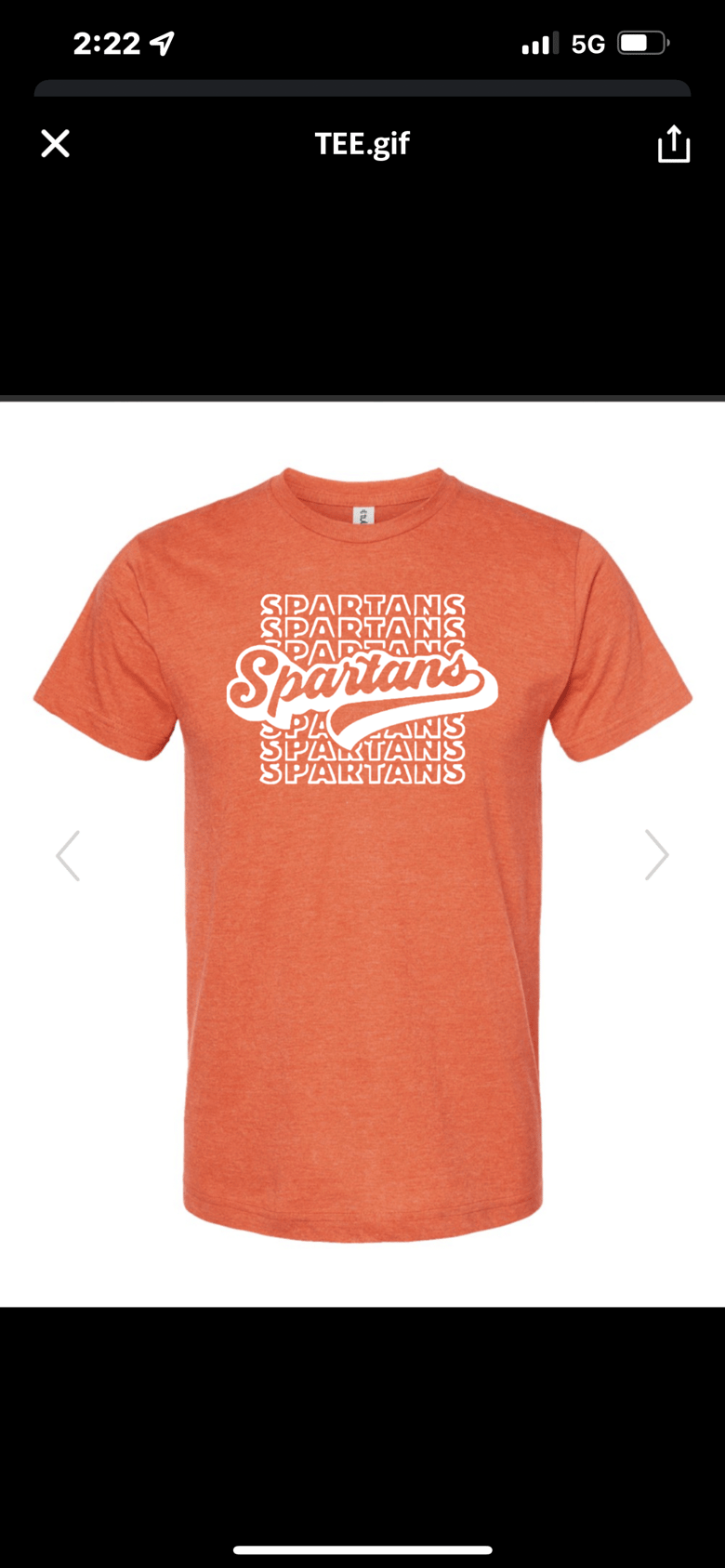 Image of Spartans Tshirt