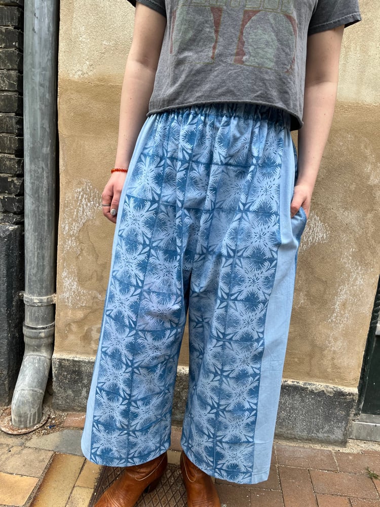 Image of Oversize pants blue batik  (xs-xxl))