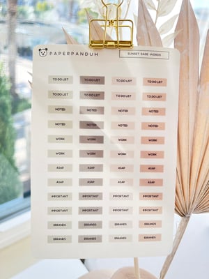 Image of Sunset Sage Transparent Sticker Kit