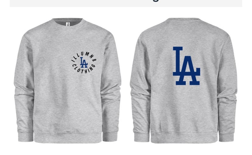 Image of Illumn8 circle LA crewneck