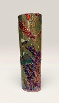 Image 2 of “Cornflower” reduction lustre vase