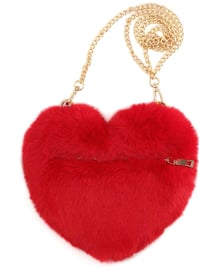 Image 3 of Red Heart Shaped Bag