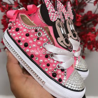 Image 3 of Baby/Toddler Minnie Bling Chucks