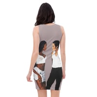 Image 4 of Icons All-Over Print Dress Gray
