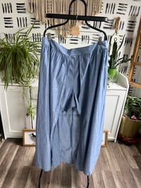 Image 1 of  Chambray denim plus size shorts and duster attachment 