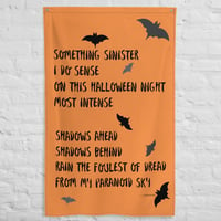Spooky Halloween Poetry Flag