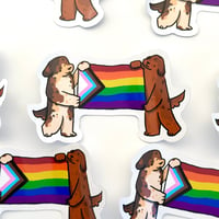 Image 2 of Long Pride Flag Sticker