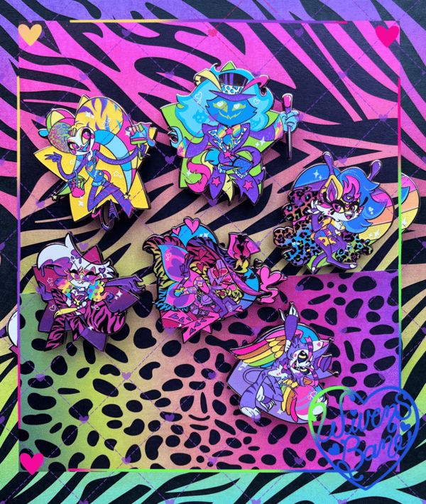 Image of 90’s Neon - WAVE ONE Enamel Pins