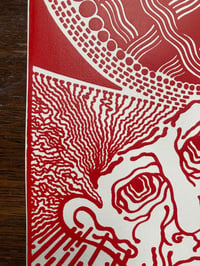 Image 4 of 'The Pattern Keeper' Limited Red Colorway Screenprint