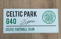 Image 1 of Signed Callum McGregor Celtic FC Street Sign