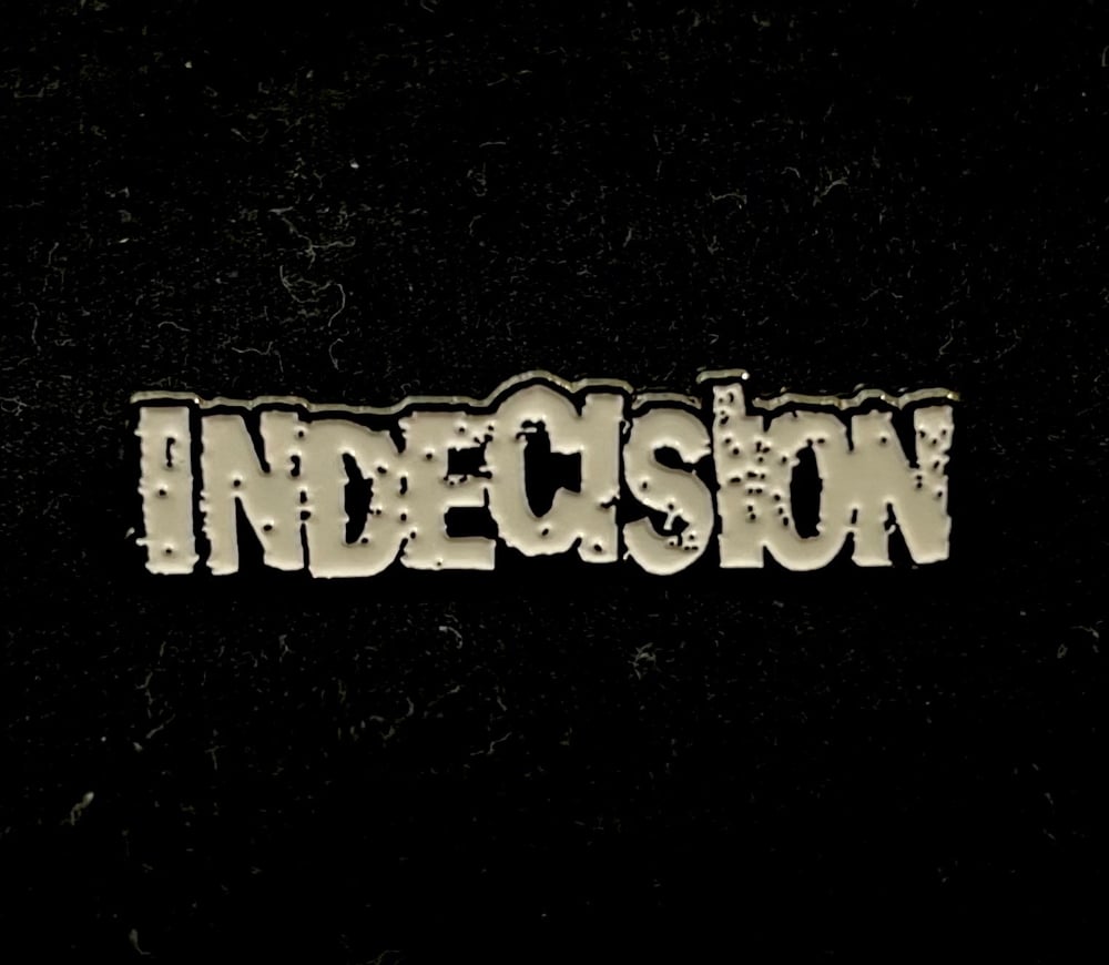 Indecision - logo enamel pin 