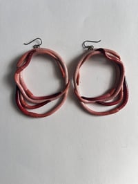 Image 3 of Worm Cluster Hoops (textured)