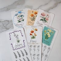 Image 2 of Monthly Birth Flowers trackers Savings Challenge