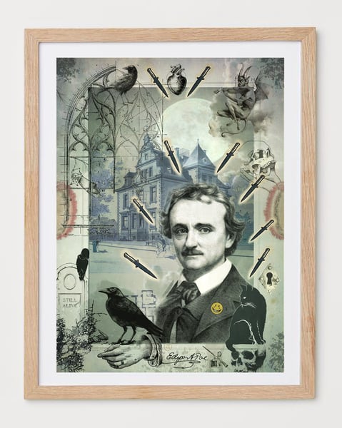 Image of Edgar Allan Poe lámina