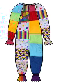 Image 1 of Double Rainbow patchwork suit/dress (MTO)