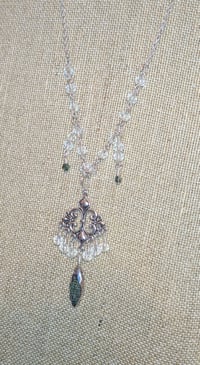 Image 7 of Exquisite Beaded Necklace with Marquis focal