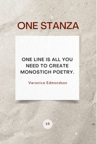 Image 5 of **FULL COLOR** Interactive "One Thought at a Time - Monostich Poetry" Book