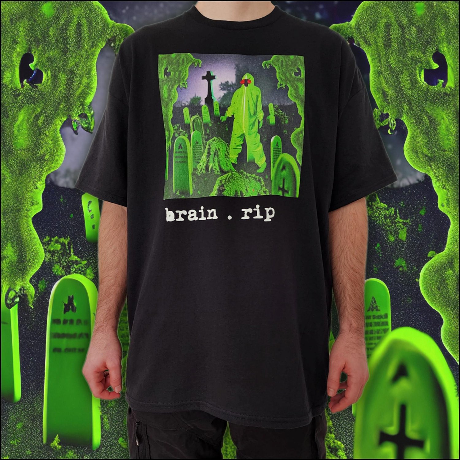 infected remains shirt - black