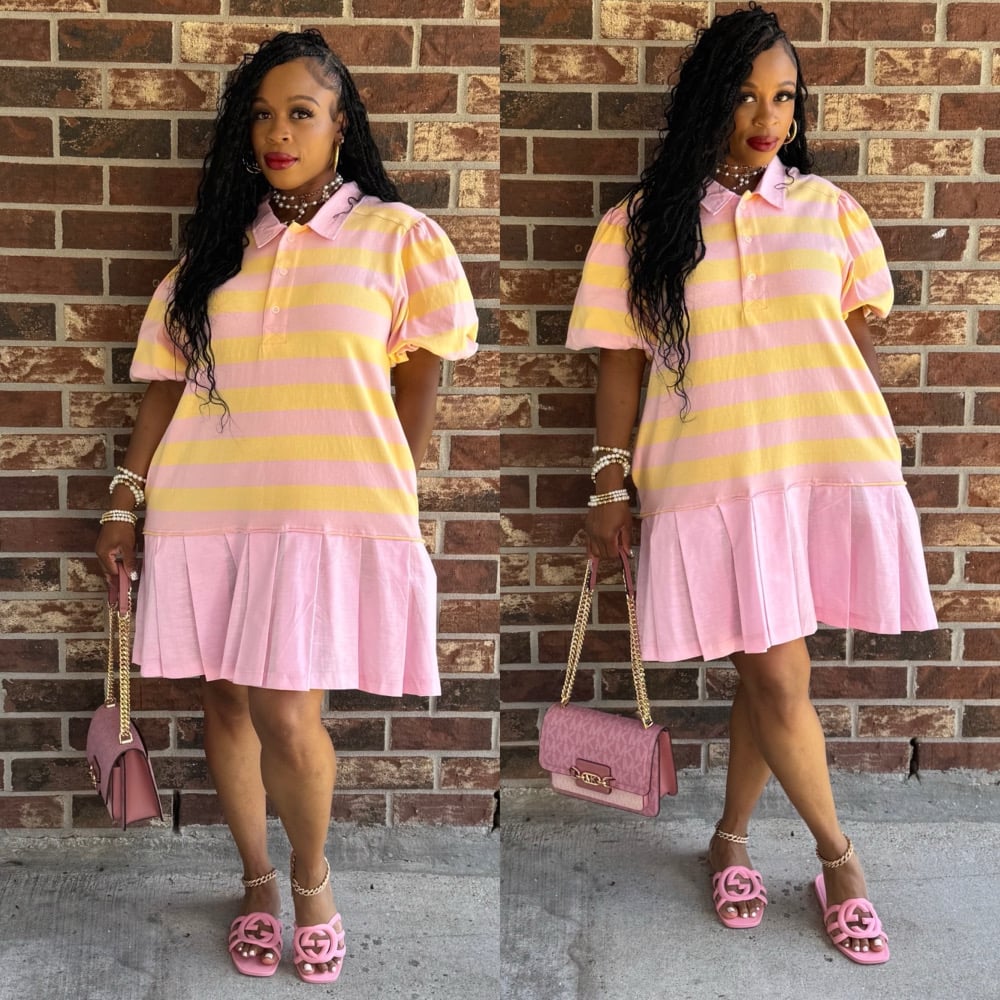 Image of Strip Love (Pink/Yellow)