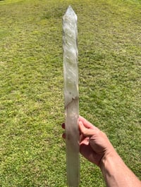 Image 3 of Large Smoky Quartz Generator With Rainbows Statement Piece #1367