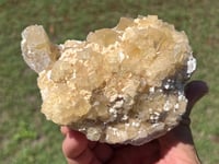 Image 11 of Yellow Cubic Fluorite & Barite Specimen | Beijing China #2654