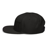 Image 7 of PATRIOT Black on Black Snapback Hat from PatriotsCo.com